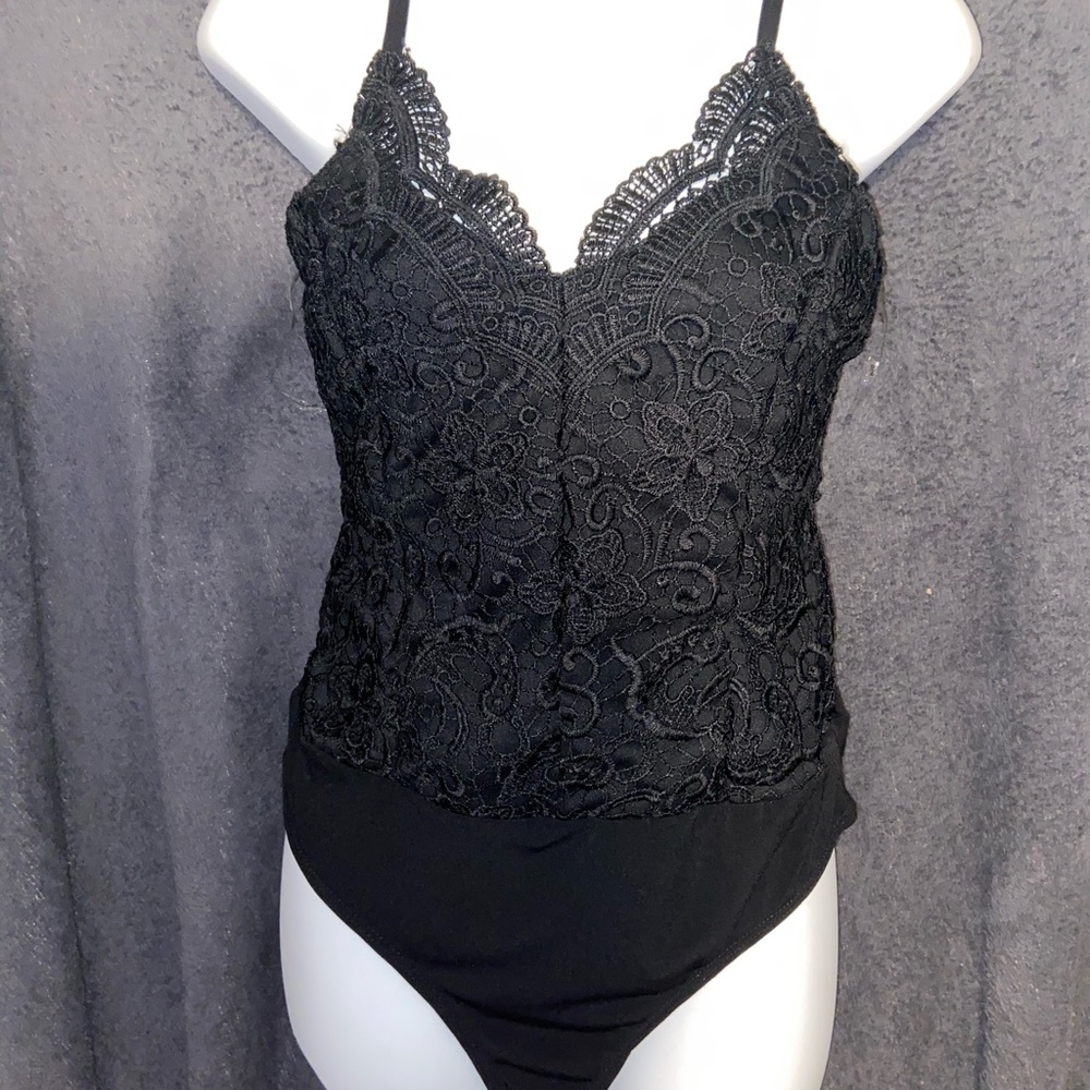 Black lace onsie